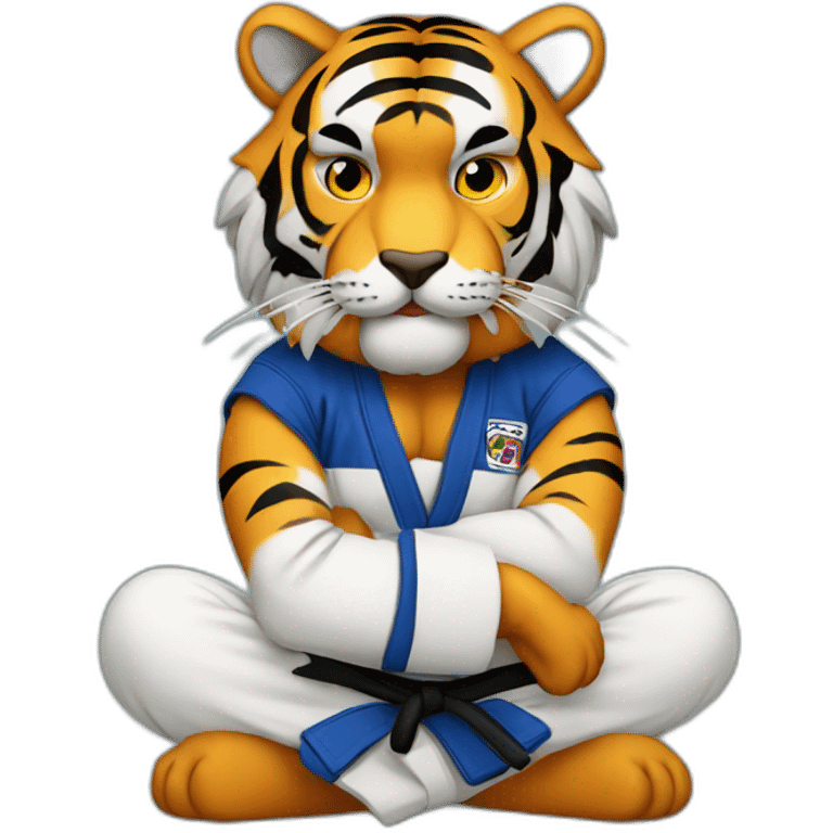 BJJ seated guard  Tiger  emoji