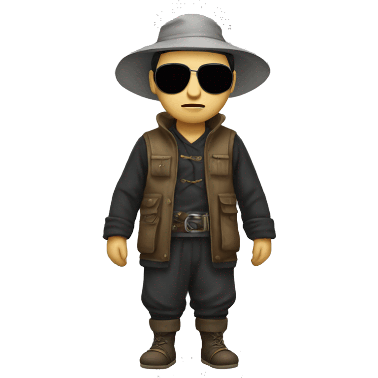 Chinese bandit full body emoji