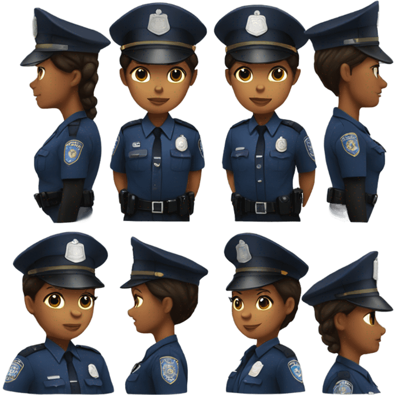 Pregnant police officer emoji