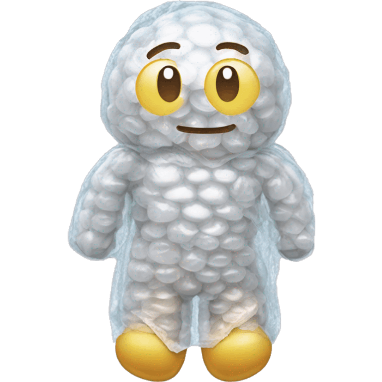 Human Body wrapped in bubble wrap emoji