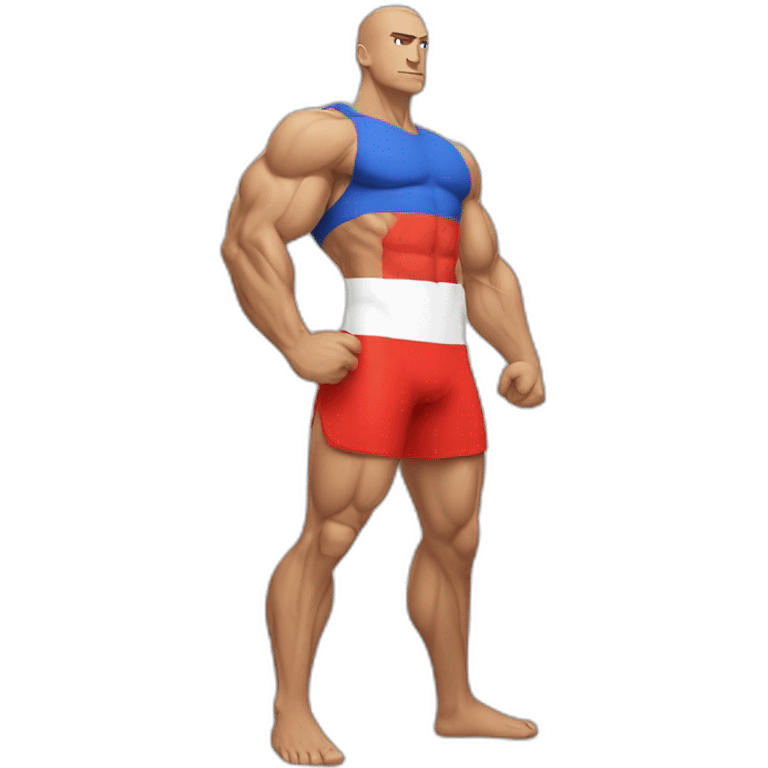 muscular-bold-subcarpatian-man-with-polish-flag emoji