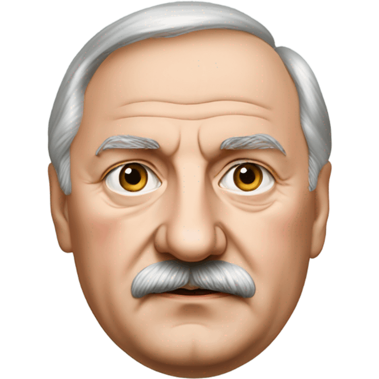 photorealistic Belarus president serious Lukashenko emoji