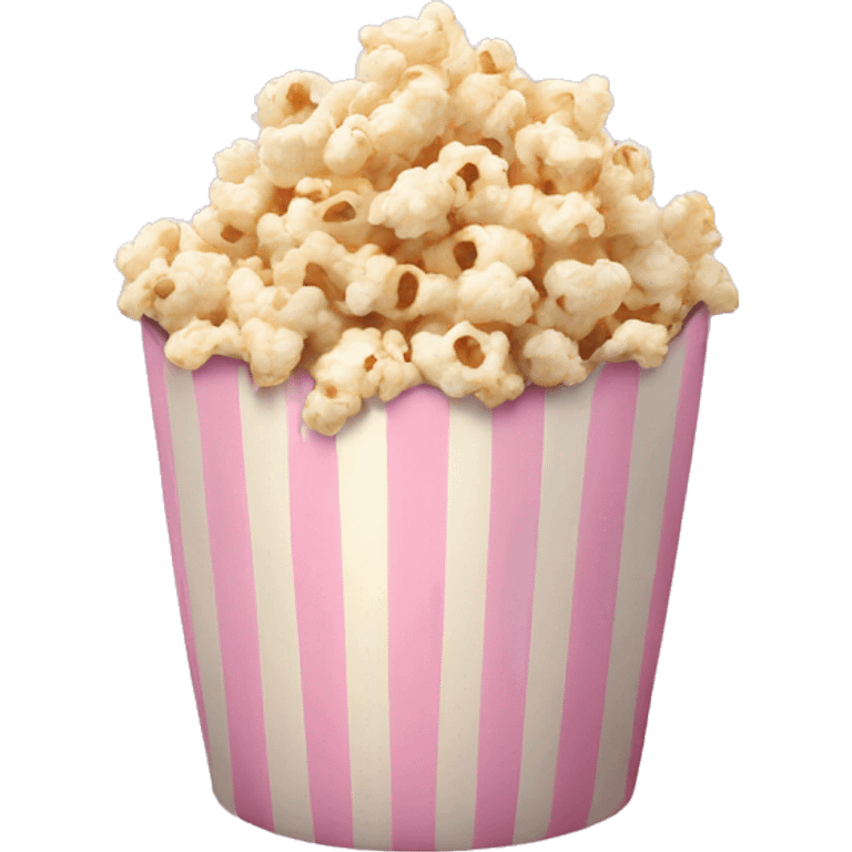 Light pink popcorn emoji