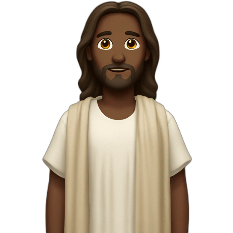 jesus with dark skin emoji