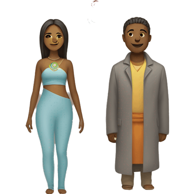 Chakra woman and man  emoji