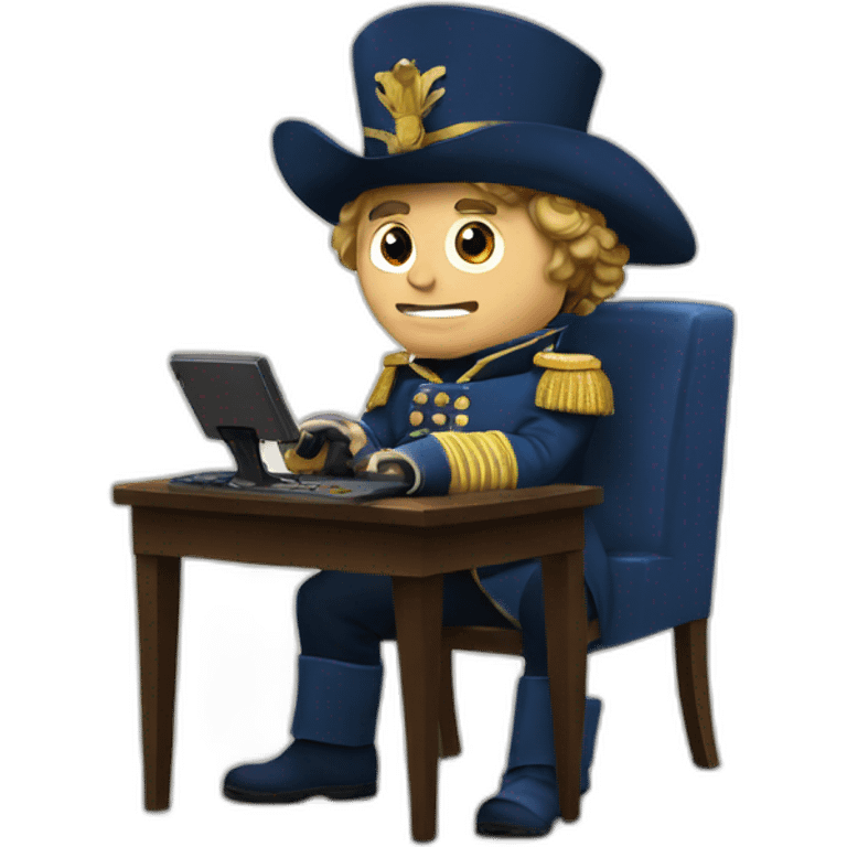 Napoleon plays video games emoji