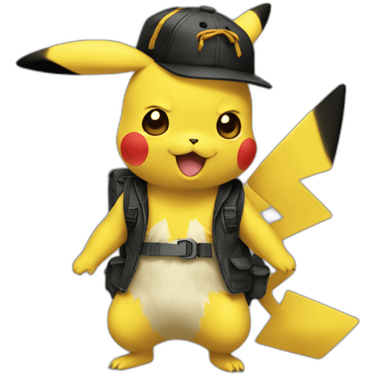 pikachu BLACK emoji