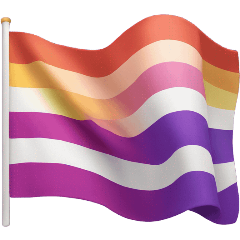 lesbian pride flag emoji