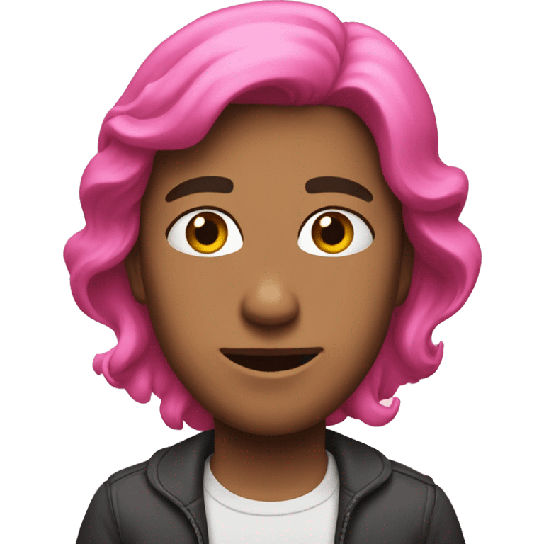 Netflix, but pink emoji