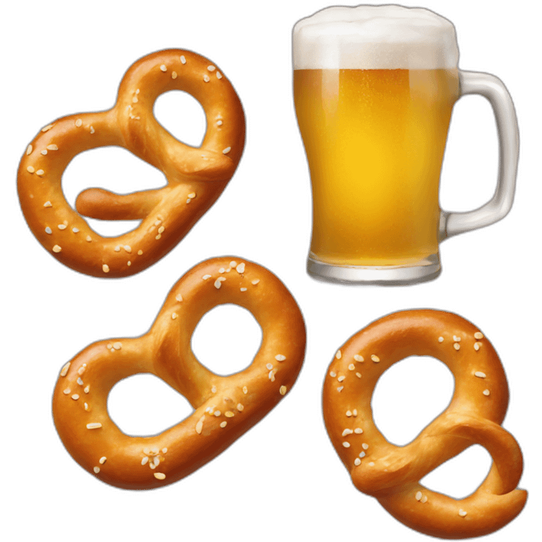 pretzels and beer emoji