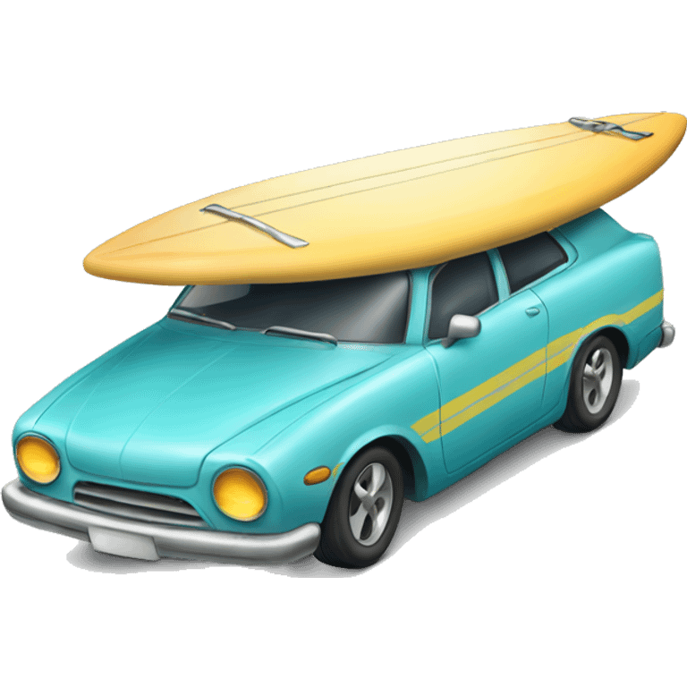 Car surf board emoji