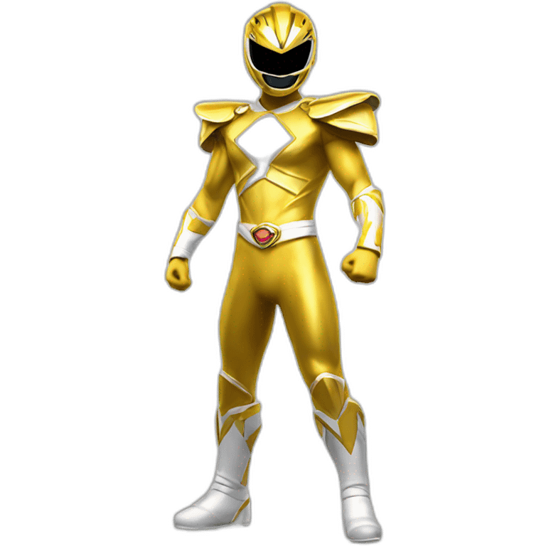 gold power ranger full body emoji