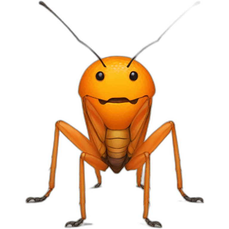 Orange Cricket emoji