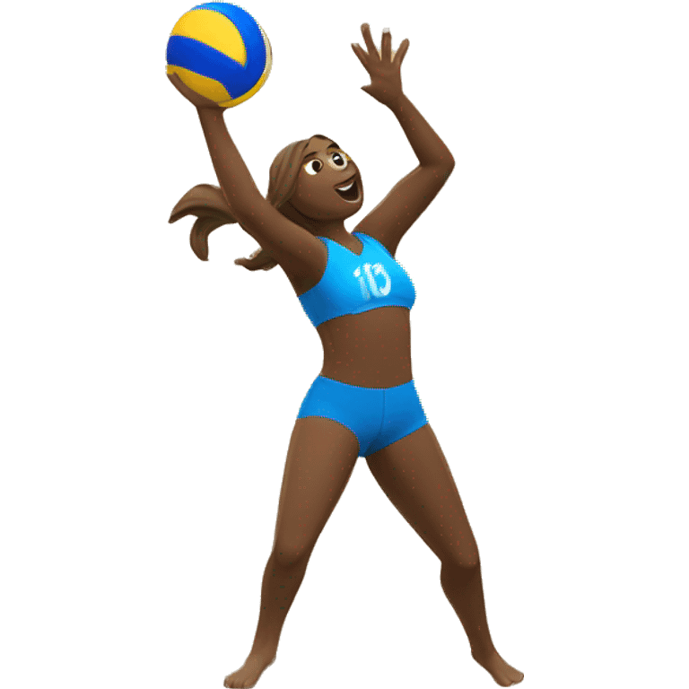 beach volleyball serve emoji