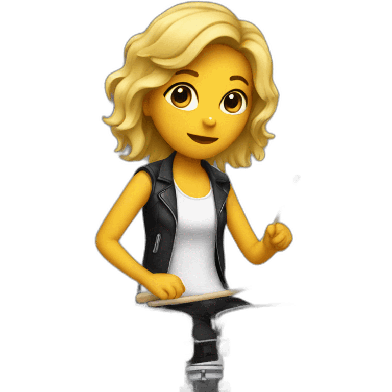 girl drummer emoji