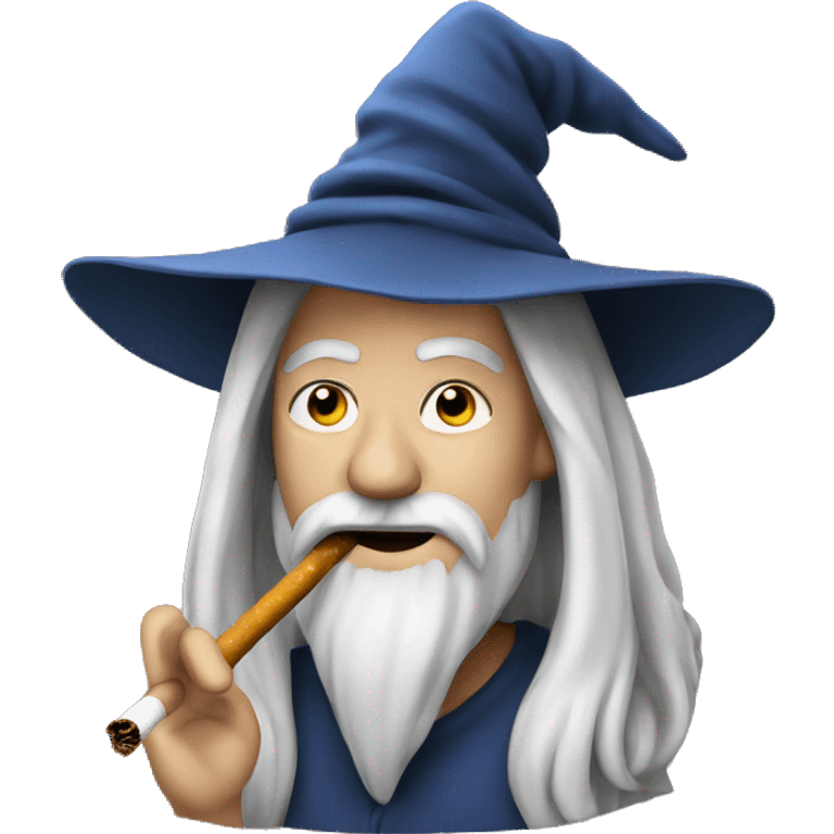 wizard with a cigarette emoji