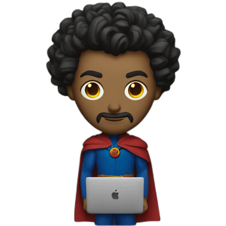 Dr Strange with macbook emoji