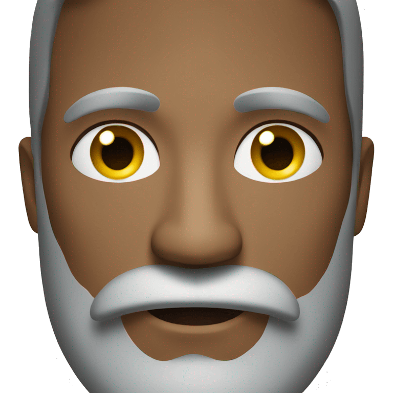 man beard grey emoji