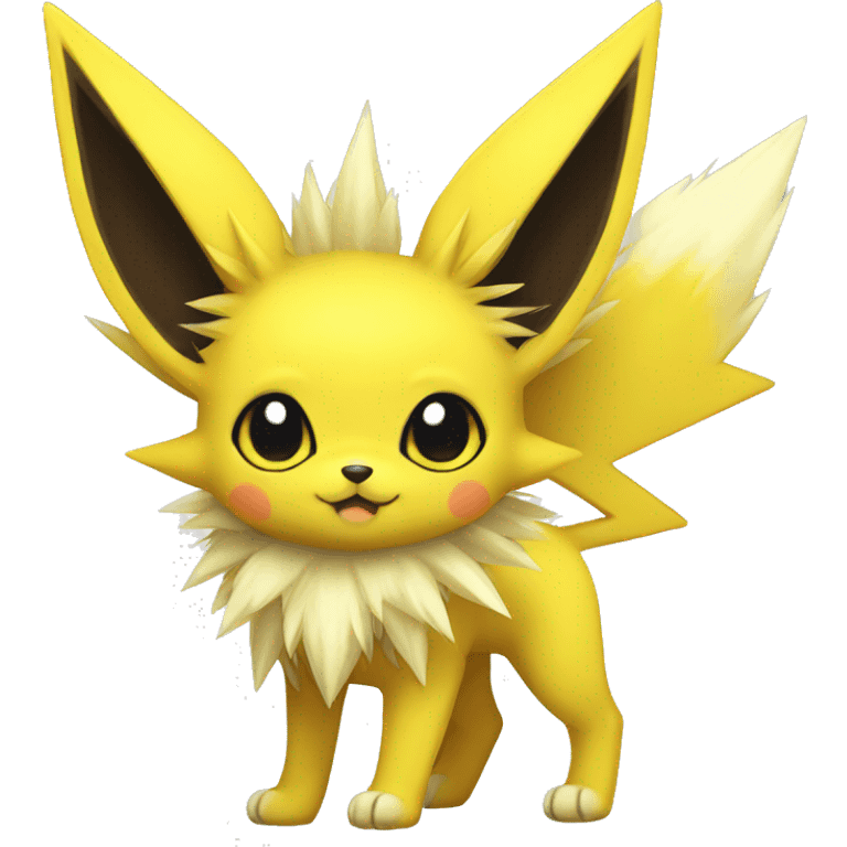 Kawaii Cool Edgy Jolteon full body emoji