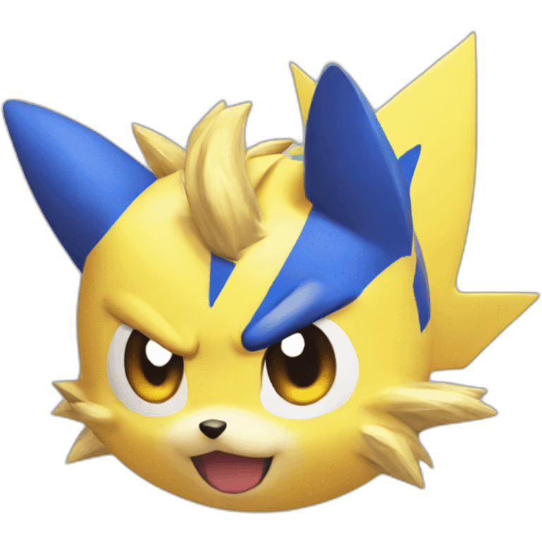 sonic head mix pikachu emoji