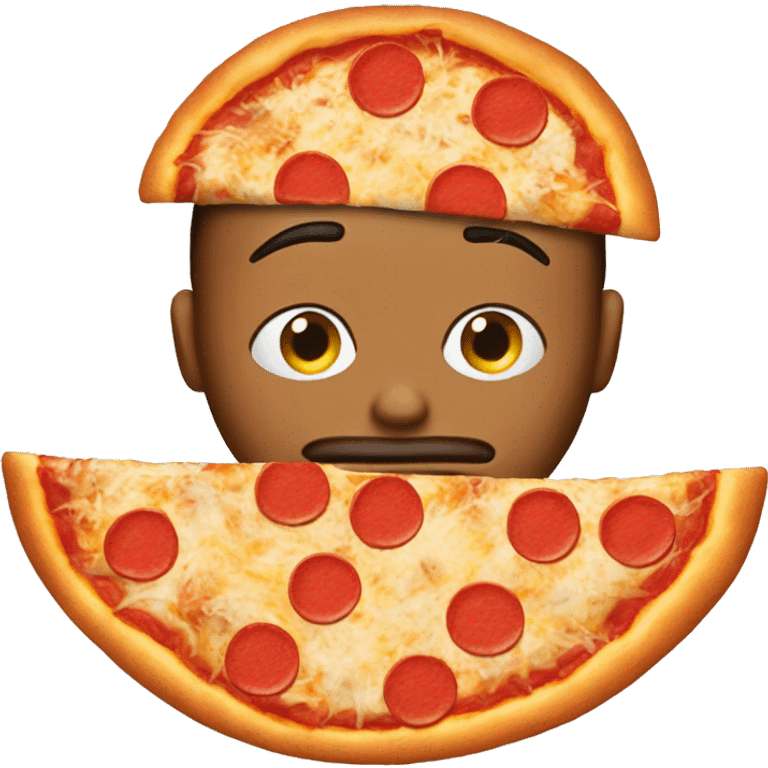 Guy made out of pizza emoji