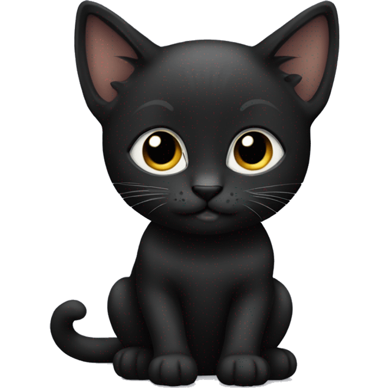 black kitten  emoji