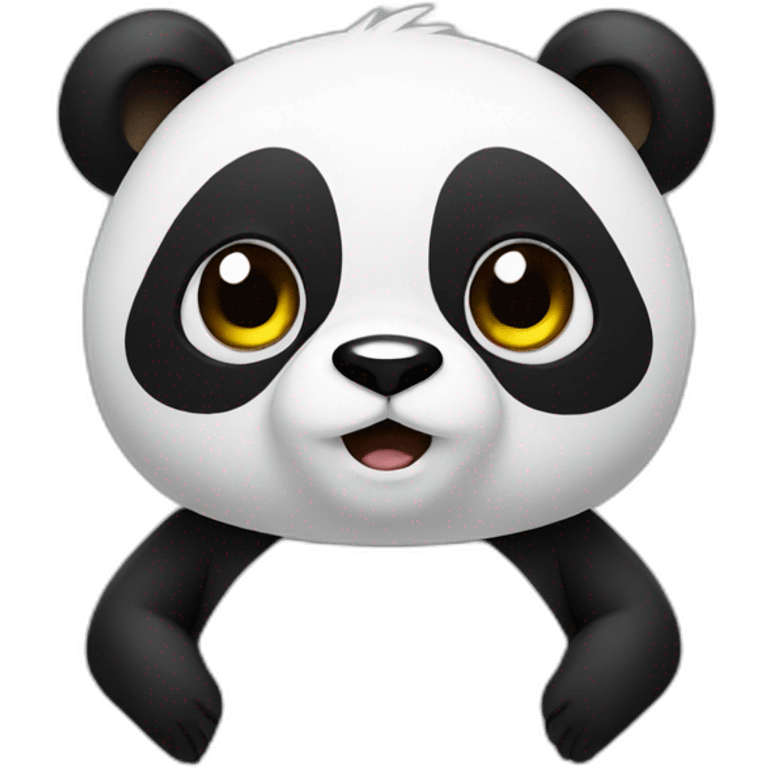 a panda that shrugs its shoulders emoji