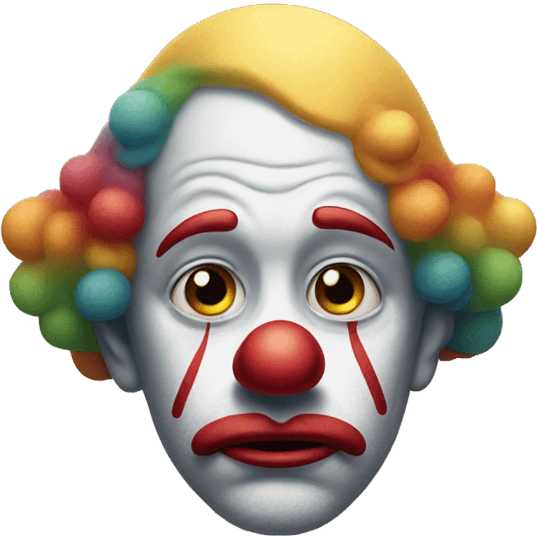 Sad clown emoji