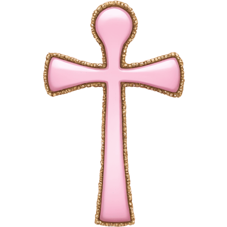 Light pink ankh emoji