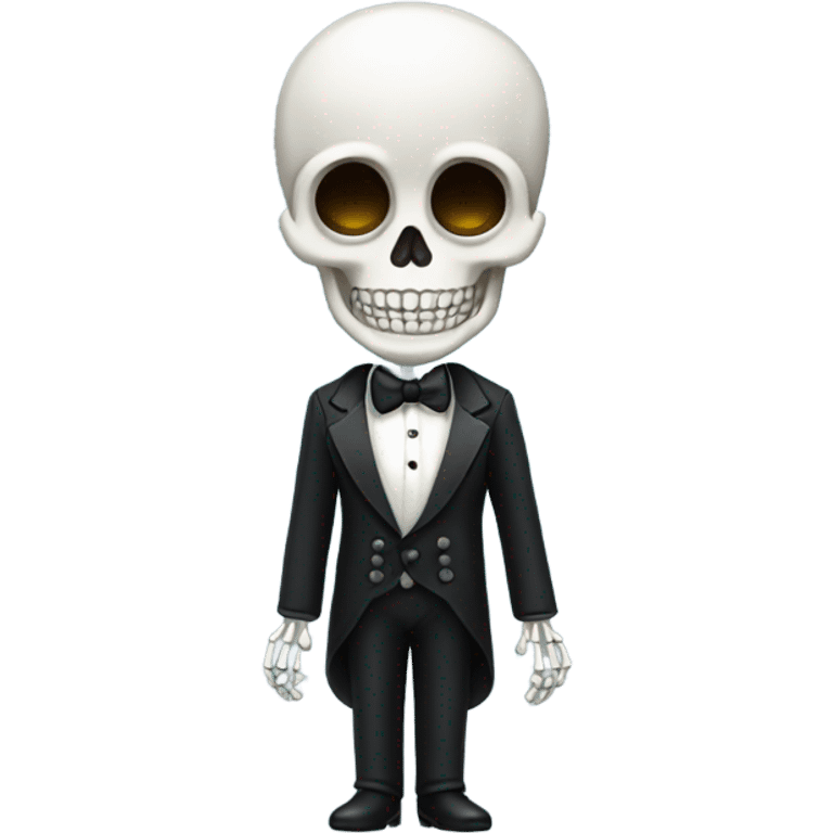 Skeleton in a tuxedo  emoji