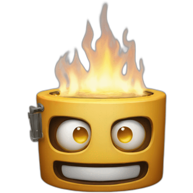 Ignited animatronic emoji