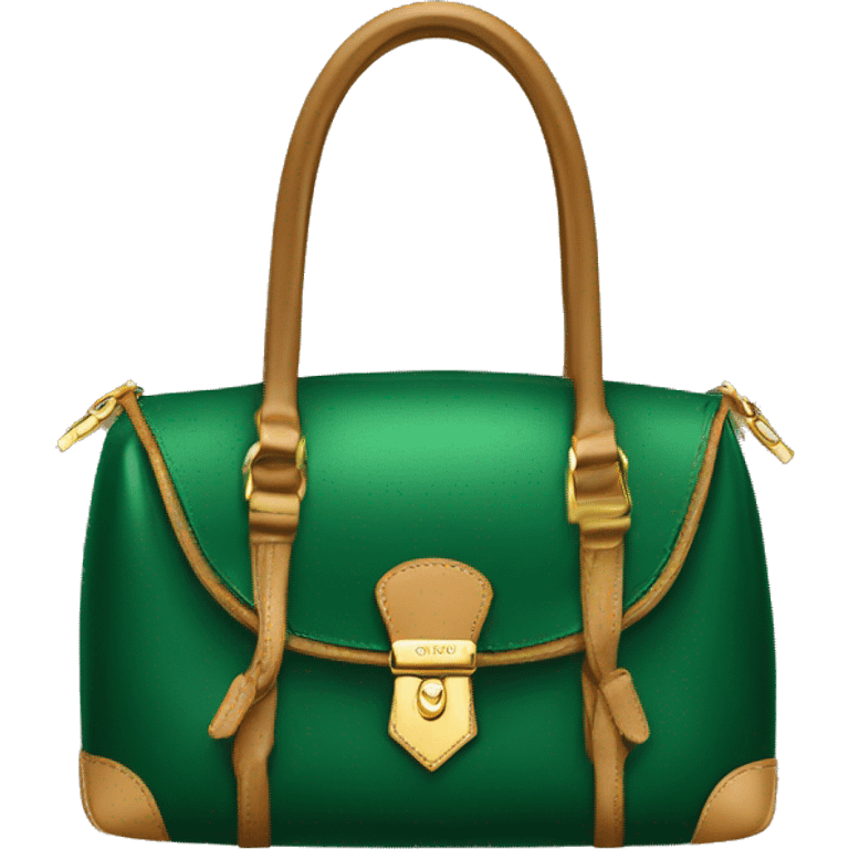 Louis Vuitton bag green emoji