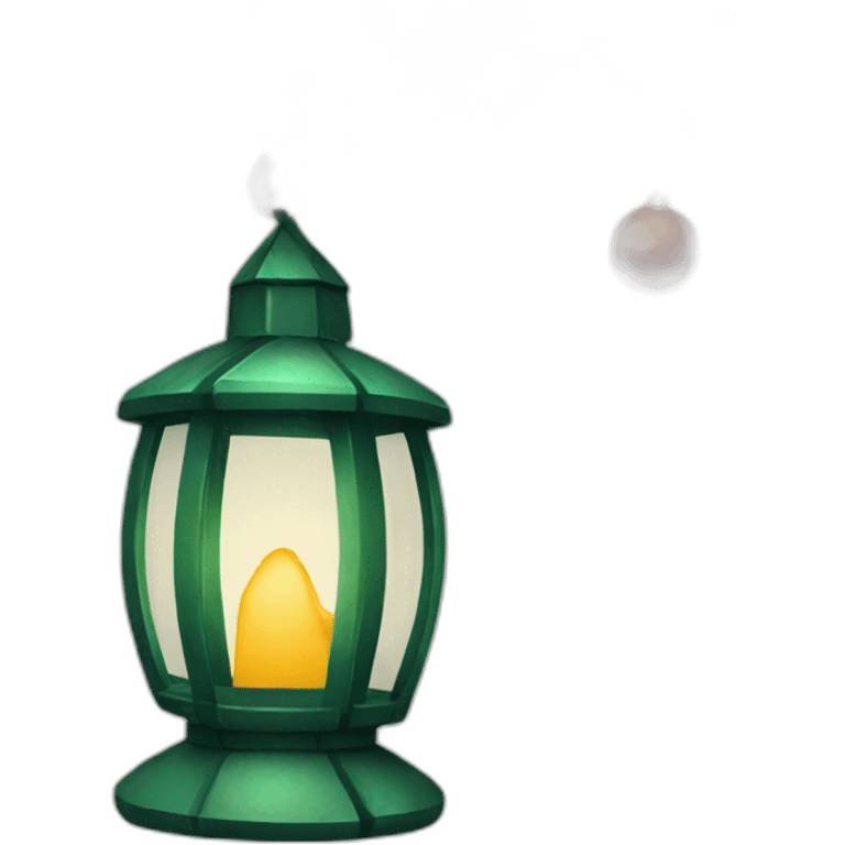 christmas lantern with decoration emoji