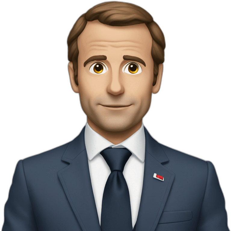 Macron spooderman emoji