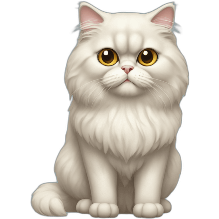 persian cat full-height emoji