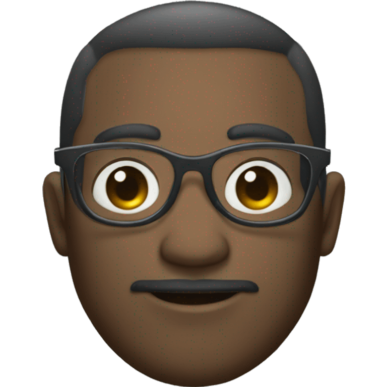 Lunettes cheveux frisé  emoji