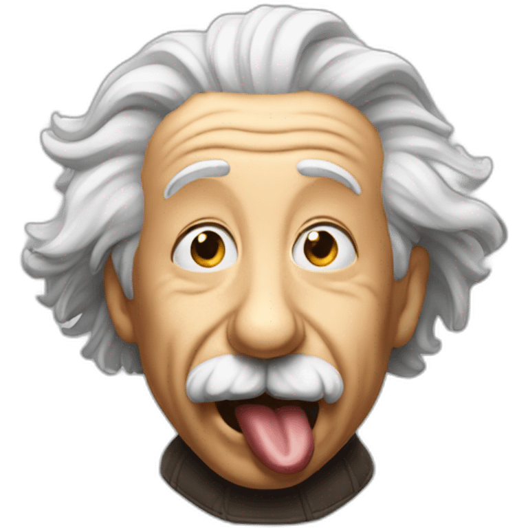 einstein tongue Throat ai emoji