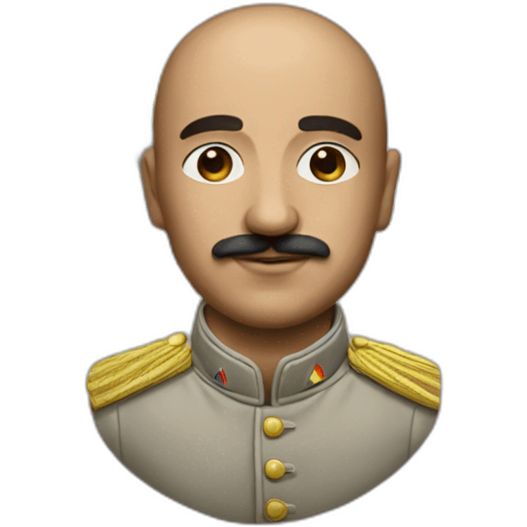 Hyperrealist Francisco franco with a lgtbi flag emoji