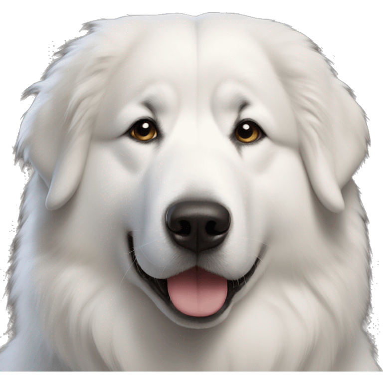 Great Pyrenees with an Alaskan malamute emoji