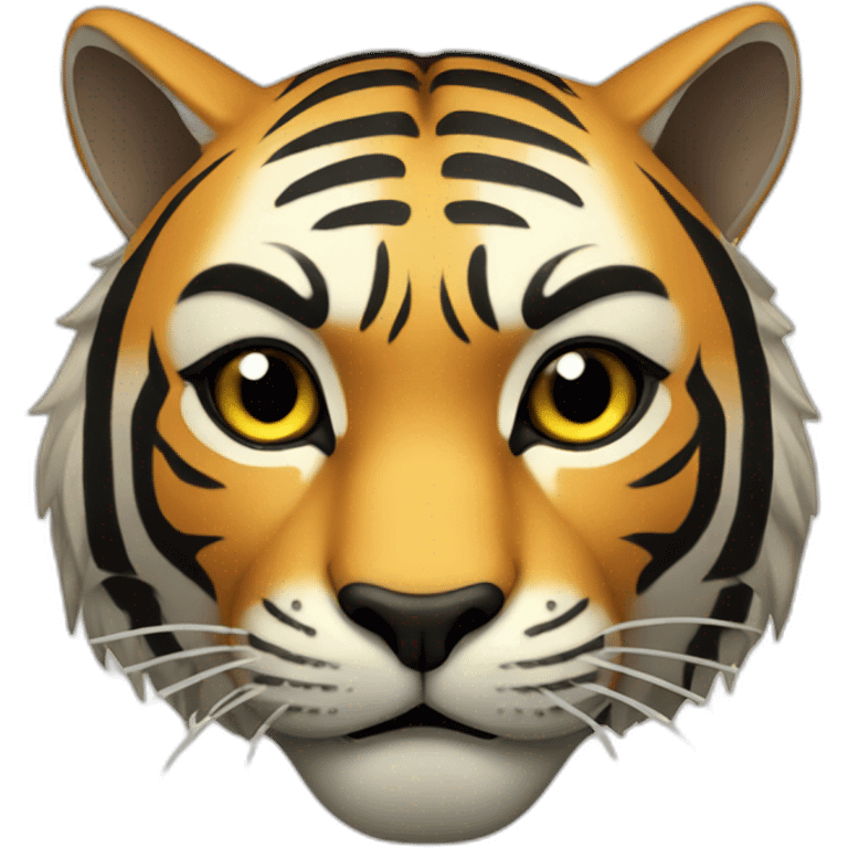 Samurai tiger emoji