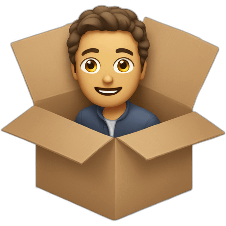 man in a box emoji