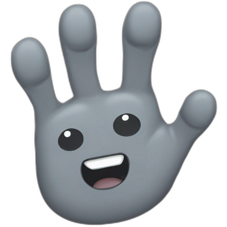 dog head in a rock hand sign emoji