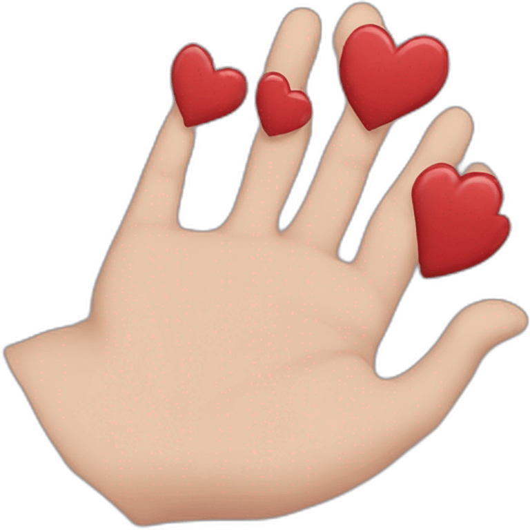 corazon en la mano emoji