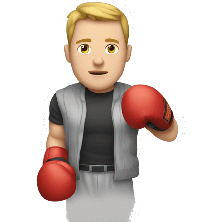 white man wearing boxing gloves emoji