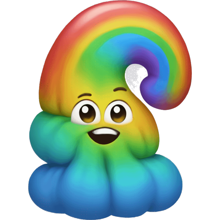 rainbow poop emoji