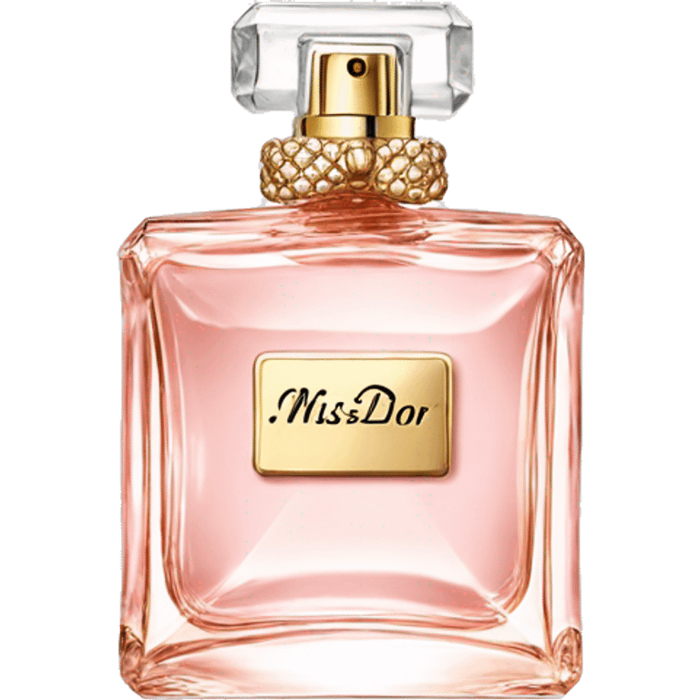 Miss Dior Perfume Bottle Light Pink Gold emoji