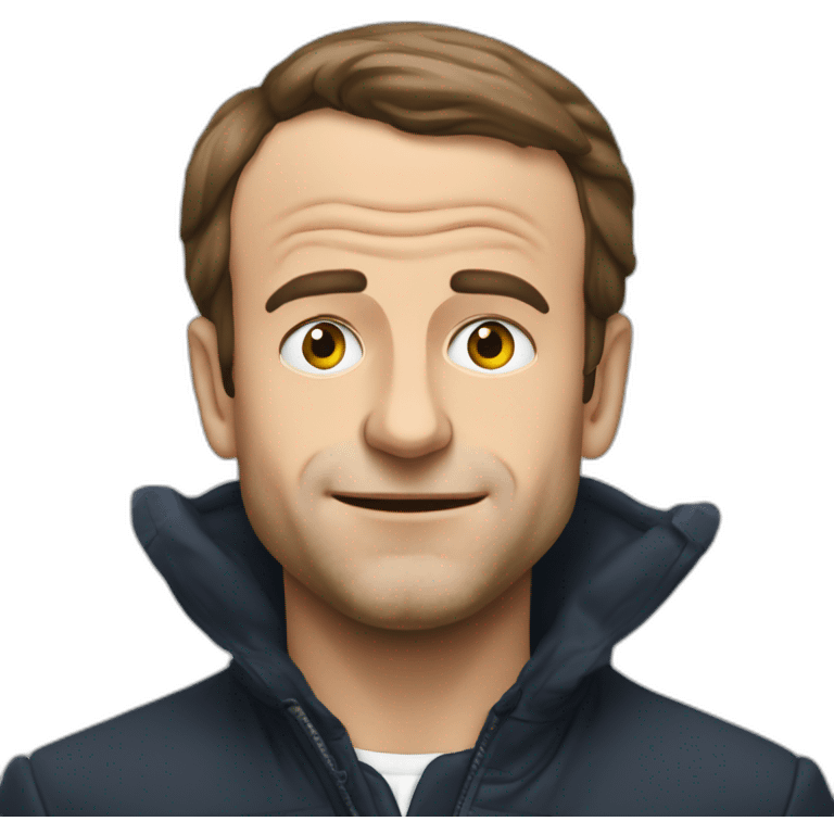 Macron qui pleure et qui souris emoji