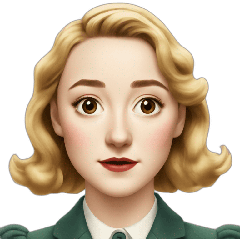 saoirse ronan 1940s face emoji