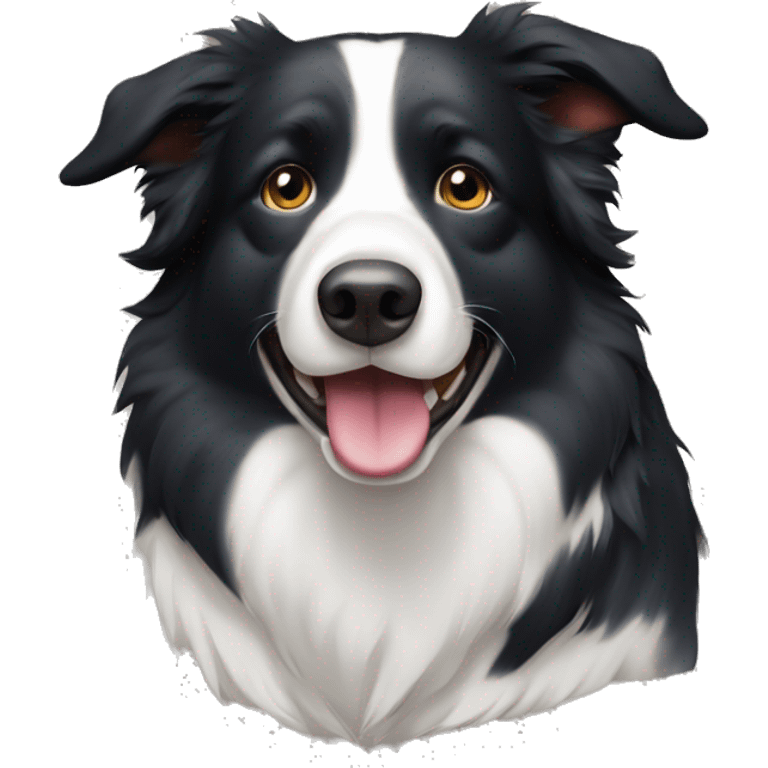 obese border collie emoji