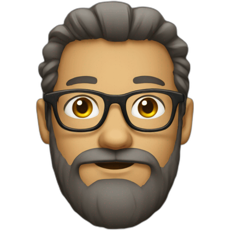 glasses beard emoji